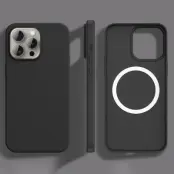 Mobilskal till iPhone 15 Pro MagSafe Ultra Thin Silikon (Svart)