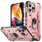 iPhone 15 Pro Mobilskal Roterbart Kickstand - Rosaguld