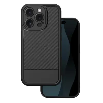 iPhone 15 Pro Mobilskal Simple Carbon (Svart)