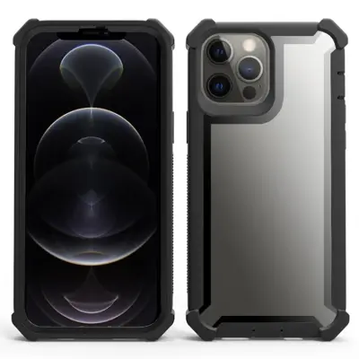 iPhone 15 Pro Mobilskal TPU + PC Shockproof - Svart