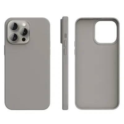 iPhone 15 Pro Mobilskal Ultra Thin Silikon - Grå