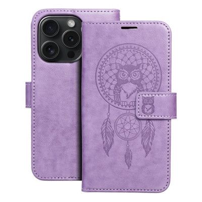 iPhone 15 Pro Plånboksfodral Mezzo Dreamcatcher - Lila