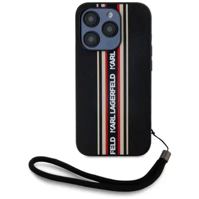 Karl Lagerfeld iPhone 15 Pro Mobilskal Athleisure Stripes Cord