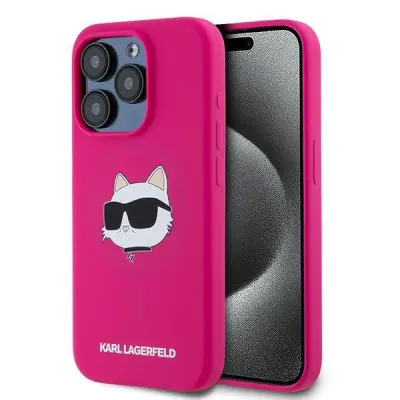 Karl Lagerfeld iPhone 15 Pro Mobilskal MagSafe Silicone Choupette
