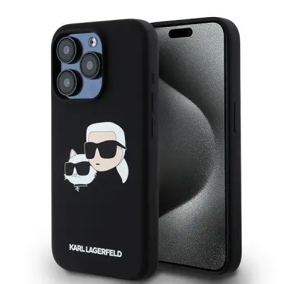 Karl Lagerfeld iPhone 15 Pro Mobilskal MagSafe Silicone Karl&Choupette
