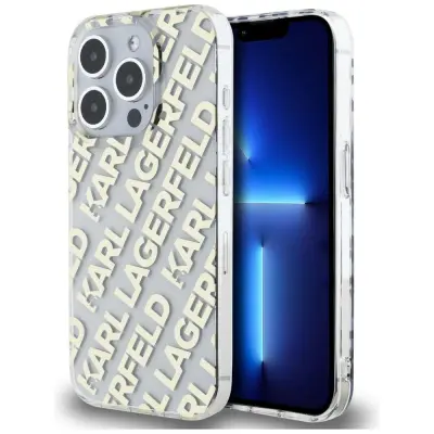 Karl Lagerfeld iPhone 15 Pro Skal MagSafe IML Fullover Guld