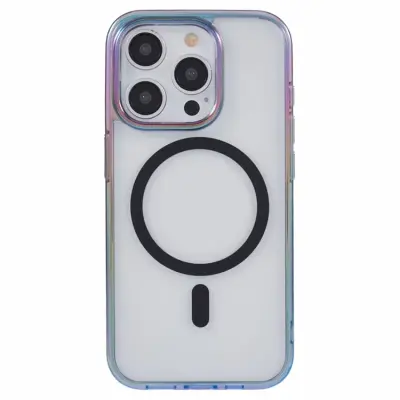 KIGC iPhone 15 Pro Mobilskal Magsafe Dazzling Color - Svart
