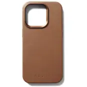 Mujjo Full Leather Case (iPhone 15 Pro) - Blå