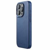 Mujjo iPhone 15 Pro Mobilskal Läder - Blå