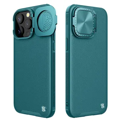 NILLKIN CamShield Prop iPhone 15 Pro Fodral Grön