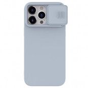 Nillkin iPhone 15 Pro Mobilskal CamShield Silky Silikon - Grå