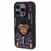 NIMMY iPhone 15 Pro Mobilskal Glasses Pet Gen 2 - Gorilla