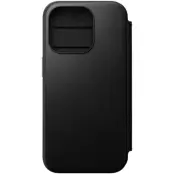 Nomad Modern Leather Folio (iPhone 15 Pro) - Ljusbrun
