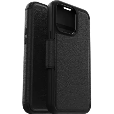 OtterBox Strada Folio MagSafe (iPhone 15 Pro) - Svart