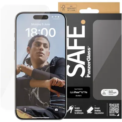 PanzerGlass Safe Screen Protector (iPhone 15 Pro)