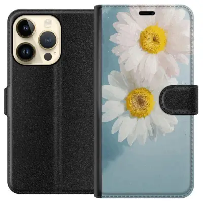 Plånboksfodral till Apple iPhone 15 Pro med Sommarblommor