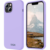 SiGN iPhone 15 Mobilskal Liquid Silikon - Lavender