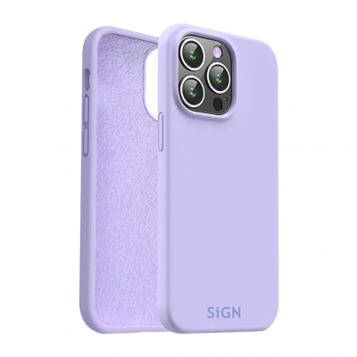 SiGN iPhone 15 Pro Mobilskal Liquid Silikon - Lavender