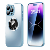 SiGN iPhone 15 Pro Mobilskal med Linsskydd och Logo View - Blå