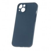Silikonfodral iPhone 15 Pro Mörkblå Skyddande Stöttåligt