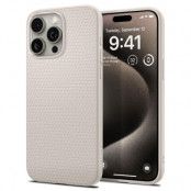 Spigen iPhone 15 Pro Mobilskal Liquid Air - Natural Titanium