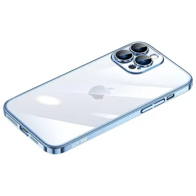 SULADA JINGJIA iPhone 15 Pro Mobilskal Hård PC Klarglas Blå