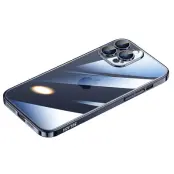 SULADA JINGJIA Mobilskal till iPhone 15 Pro Hård PC Tempererat Glas - Blå