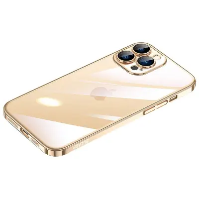 SULADA JINGJIA iPhone 15 Pro Mobilskal i Hårt PC med Glasfilm - Guld