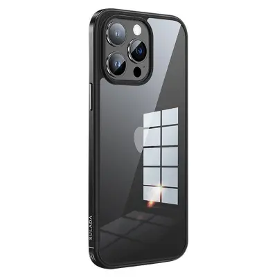 SULADA Minrui Series iPhone 15 Pro Skal TPU + Härdat Glas Svart