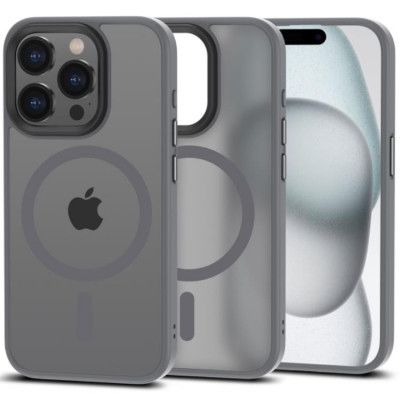 Tech-Protect iPhone 15 Pro Mobilskal Magsafe Magmat - Titanium