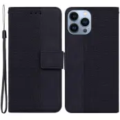 Trolsk Geometry Imprinted Wallet (iPhone 15 Pro) - Röd