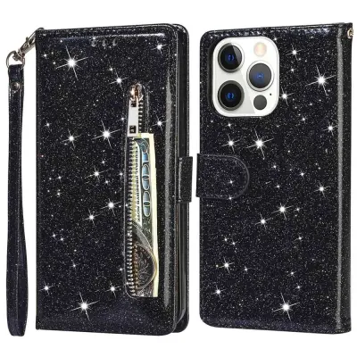 Trolsk Glitter Wallet (iPhone 15 Pro) - Roséguld