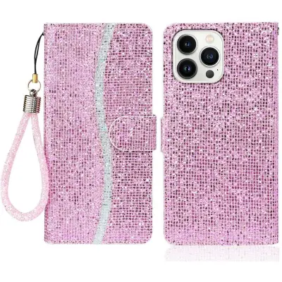 Trolsk Glitter Wallet with Strap (iPhone 15 Pro)
