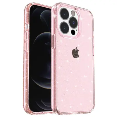 Trolsk Glittery Hard Case (iPhone 15 Pro) - Rosa