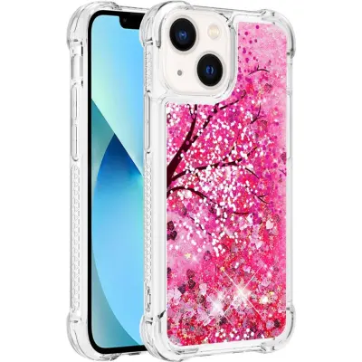 Trolsk Liquid Glitter Case - Pink (iPhone 15 Pro)