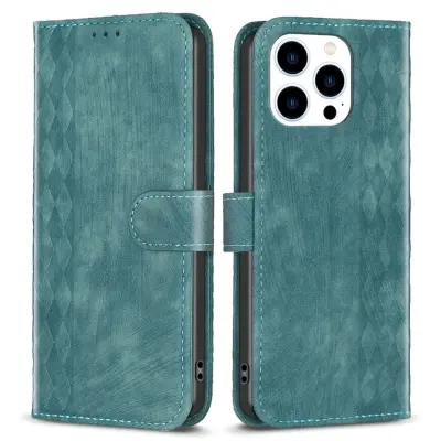 Trolsk Slim Rhombus Wallet (iPhone 15 Pro) - Svart