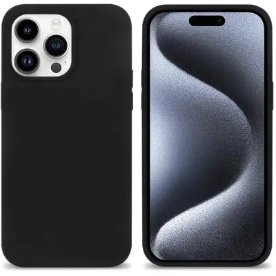 Trolsk Svart Silikonskal (iPhone 15 Pro)