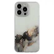 Trolsk TPU Marble Case (iPhone 15 Pro) - Svart