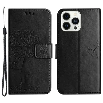 Trolsk Tree and Owl Wallet (iPhone 15 Pro) - Lila