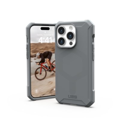 UAG iPhone 15 Pro Mobilskal Magsafe Essential Armor - Silver