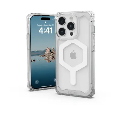 UAG Plyo Case with MagSafe (iPhone 15 Pro) - Transparent/silver