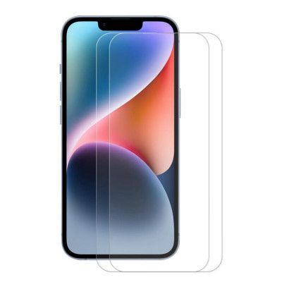 [2-PACK] iPhone 15 Härdat Glas Skärmskydd - Clear