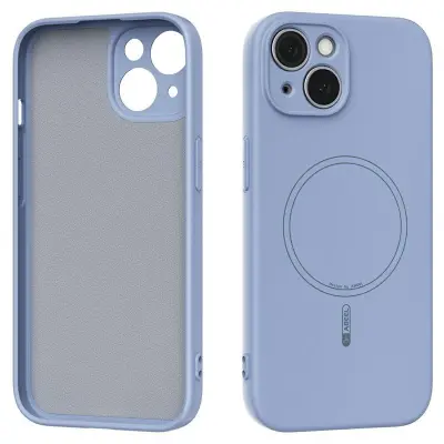 ABEEL iPhone 15 Mobilskal MagSafe Kompatibel Blå