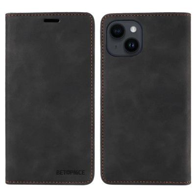 BETOPNICE iPhone 15 Plånboksfodral - Svart