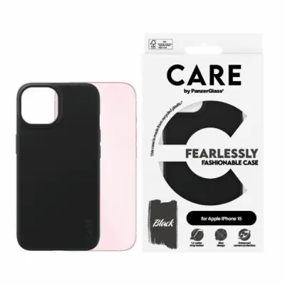 CARE PanzerGlass iPhone 15 Mobilskal Fashionable - Svart
