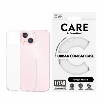 CARE PanzerGlass iPhone 15 Mobilskal Urban Combat Transparent