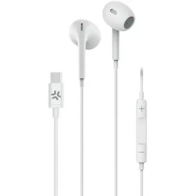 CELLY UP1300 Stereoheadset Drop In-Ear USB-C - Vit