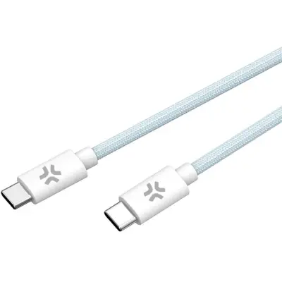 CELLY USB-C till USB-C kabel 60W 1.5m - Ljusblå