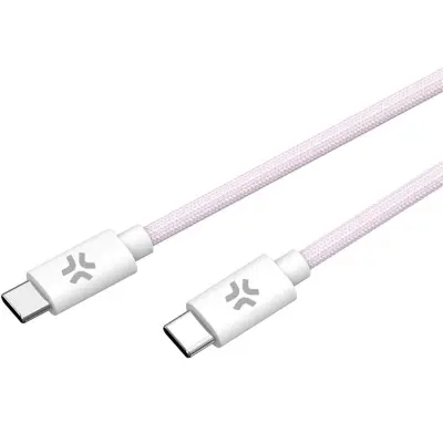 CELLY USB-C till USB-C kabel 60W 1.5m - Rosa
