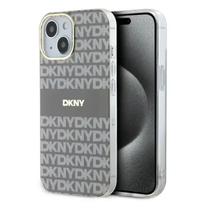 DKNY iPhone 15/14/13 Mobilskal Magsafe IML Mono&Stripe - Beige